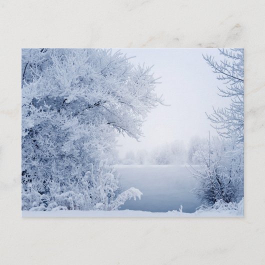 Schitterend winterlandschap briefkaart (Voorkant)