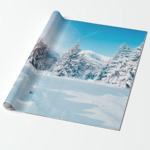 Schitterend winterlandschap in de natuur, verbluff cadeaupapier