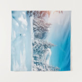 Schitterend winterlandschap in de natuur, verbluff wandkleed (Voorkant (horizontaal))