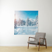 Schitterend winterlandschap in de natuur, verbluff wandkleed (In situ)