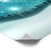 Schitterend winterlandschap poster (Hoek)