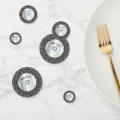 Schitterend zilver Diamond persoonlijk design Confetti (Groep)