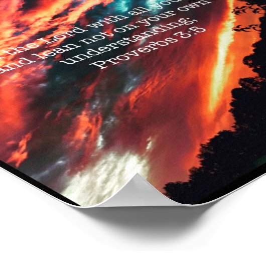 Schitterend zonneschijnbaar poster (Hoek)