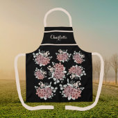 Schitterend zwart en roze Schort van Wildflower Bo