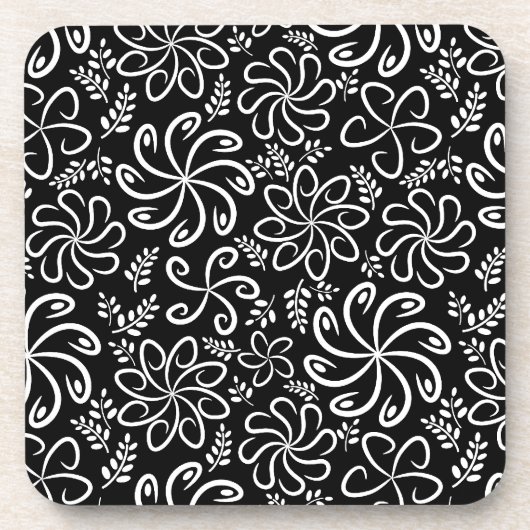 Schitterend zwart-wit kurk-Onderzetter Drankjes Onderzetter (Voorkant)