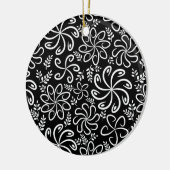 Schitterend zwart-wit Ornament (Links)