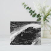 Schitterend zwart-wit watervallandschap Foto Briefkaart (Staand voorkant)