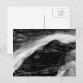 Schitterend zwart-wit watervallandschap Foto Briefkaart (Voorkant / Achterkant)