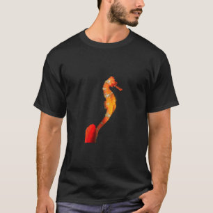 Schitterend zwempaard op voorzijde t-shirt