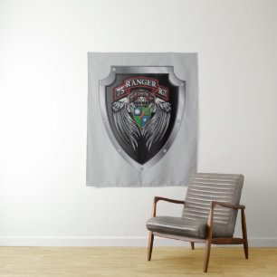 Schitterende 2e Bat 75e Ranger Regimental Scroll Wandkleed