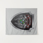 Schitterende 2e Bat 75e Ranger Regimental Scroll Wandkleed (Voorkant (horizontaal))