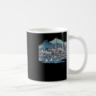 Schitterende 3D-schets van het eiland Skye Koffiemok