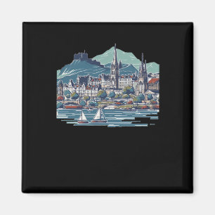 Schitterende 3D-schets van het eiland Skye Magneet