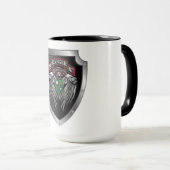Schitterende 3de BBT 75e Ranger Regimental Scroll Mok (Voorkant rechts)