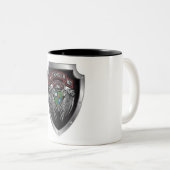 Schitterende 3de BBT 75e Ranger Regimental Scroll Tweekleurige Koffiemok (Voorkant rechts)