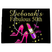 SCHITTERENDE 50E VERJAARDAG CADEAUZAK GROOT CADEAUZAKJE (Voorkant)