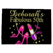 SCHITTERENDE 50E VERJAARDAG CADEAUZAK GROOT CADEAUZAKJE (Achterkant)