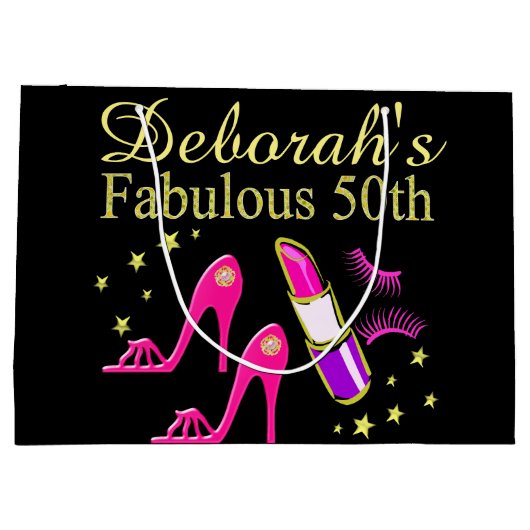 SCHITTERENDE 50E VERJAARDAG CADEAUZAK GROOT CADEAUZAKJE (Achterkant)