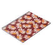 Schitterende abstracte bloemenpatronen notitieboek (Linkerzijde)