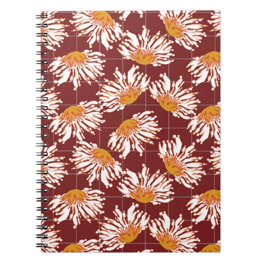 Schitterende abstracte bloemenpatronen notitieboek (Voorkant)