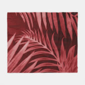 Schitterende abstracte kleurenroze en rode bloemen fleece deken (Voorkant (Horizontaal))