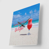 Schitterende acrylwandklok van de zorgverlener vierkante klok (Hoek)