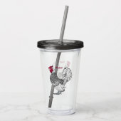 Schitterende afbeelding van cartoon acryl drinkbeker (Achterkant)