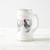 Schitterende afbeelding van cartoon bierpul (Voorkant rechts)