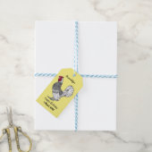 Schitterende afbeelding van cartoon cadeaulabel (Met Touw)