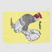 Schitterende afbeelding van cartoon golfhanddoek (Horizontaal)