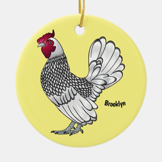 Schitterende afbeelding van cartoon keramisch ornament (Voorkant)