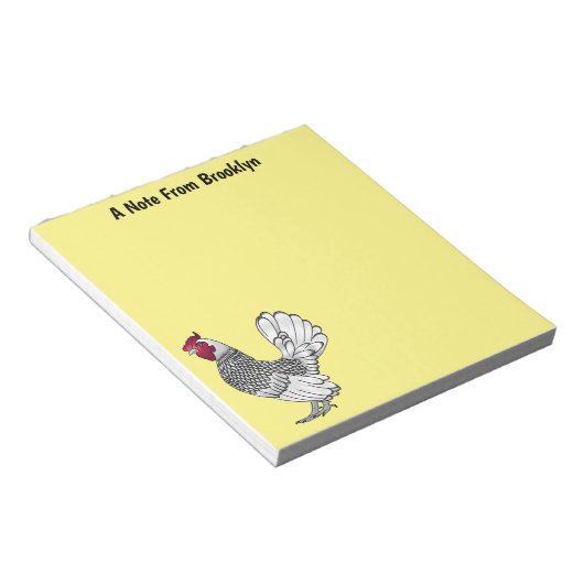 Schitterende afbeelding van cartoon notitieblok (Schuin)