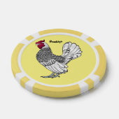 Schitterende afbeelding van cartoon poker chips (Enkel)