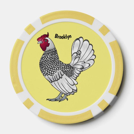 Schitterende afbeelding van cartoon poker chips (Achterkant)