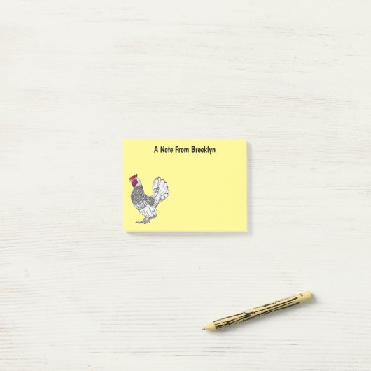Schitterende afbeelding van cartoon post-it® notes (Op bureau)