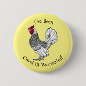 Schitterende afbeelding van cartoon ronde button 5,7 cm (Voorkant)