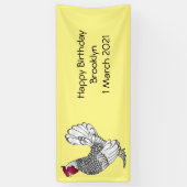 Schitterende afbeelding van cartoon spandoek (Verticaal)