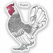 Schitterende afbeelding van cartoon sticker (Voorkant)