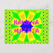 Schitterende Afrikaanse eminine Design Colors Briefkaart (Voorkant)