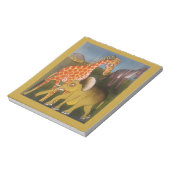 Schitterende Afrikaanse kleur van wilde dierenbesc Notitieblok (Linkerzijde)