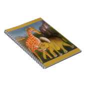 Schitterende Afrikaanse kleur van wilde dierenbesc Notitieboek (Rechterzijde)