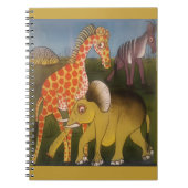 Schitterende Afrikaanse kleur van wilde dierenbesc Notitieboek (Voorkant)