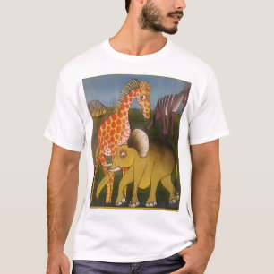 Schitterende Afrikaanse kleur van wilde dierenbesc T-shirt