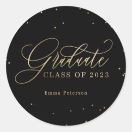 Schitterende Afstuderen stickers of envelopzegels