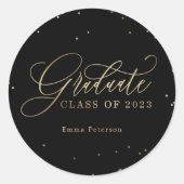 Schitterende Afstuderen stickers of envelopzegels (Voorkant)