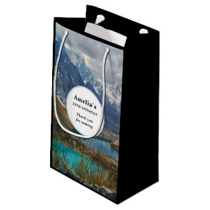 Schitterende Alpen Bergen Foto Verjaardag Bedankt Klein Cadeauzakje