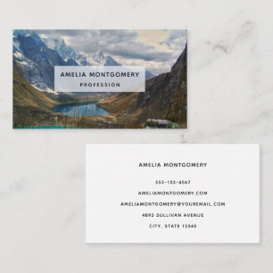 Schitterende Alpen Bergen Foto Visitekaartje