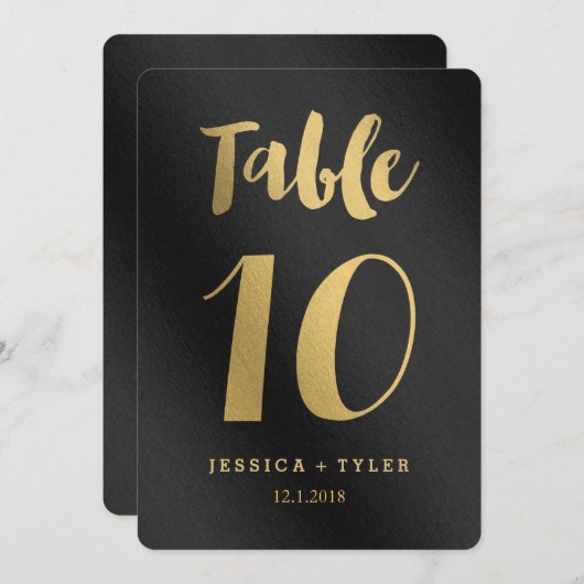 Schitterende Belofte Dubbelzijdige Tafel Nummerkaa Kaart (Voorkant / Achterkant)