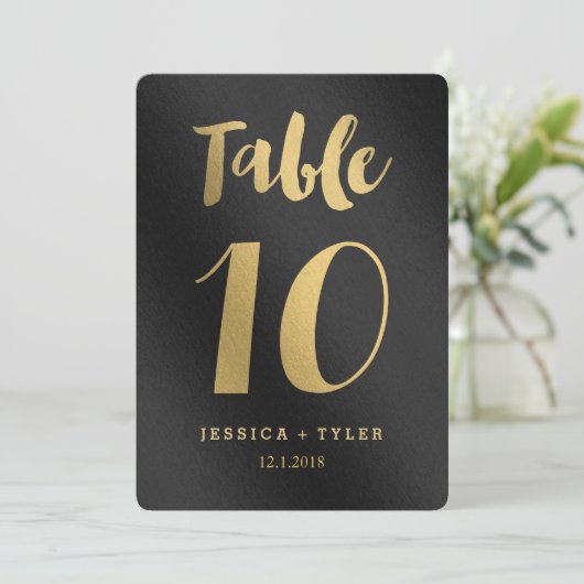 Schitterende Belofte Dubbelzijdige Tafel Nummerkaa Kaart (Staand voorkant)