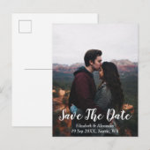 Schitterende Berg Save The Date Briefkaart (Voorkant / Achterkant)